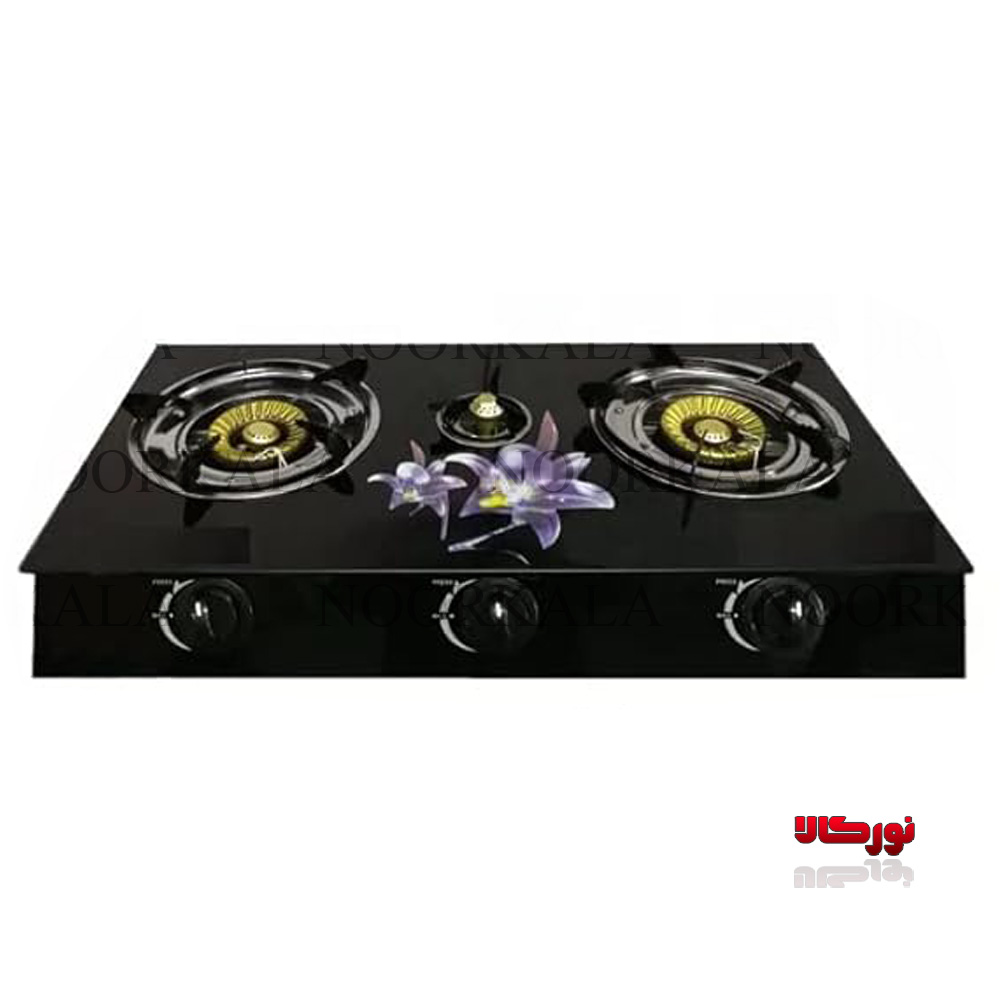 اجاق گاز سه شعله شیشه ای
