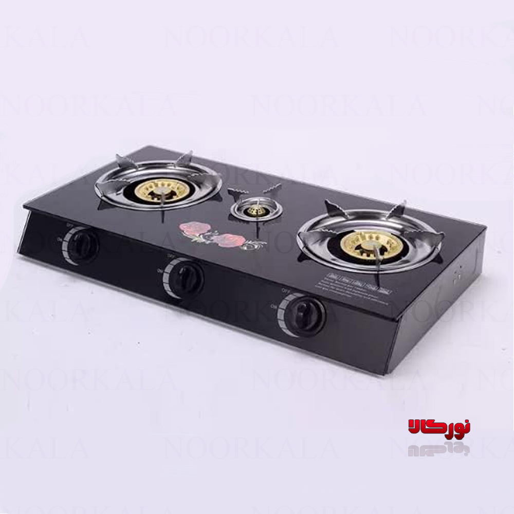 اجاق گاز سه شعله شیشه ای