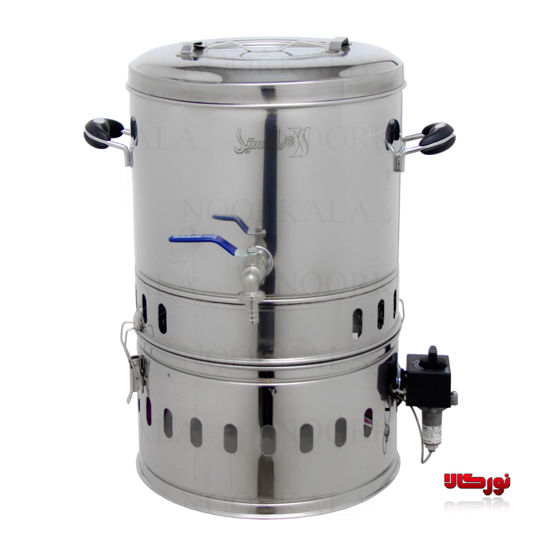 سماور گازی صنعتی 15 لیتری ترموکوبل دار دنیای استیل
