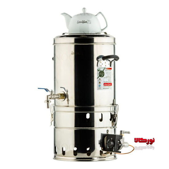 سماور گازی صنعتی 20 لیتری ترموکوبل دار دنیای استیل